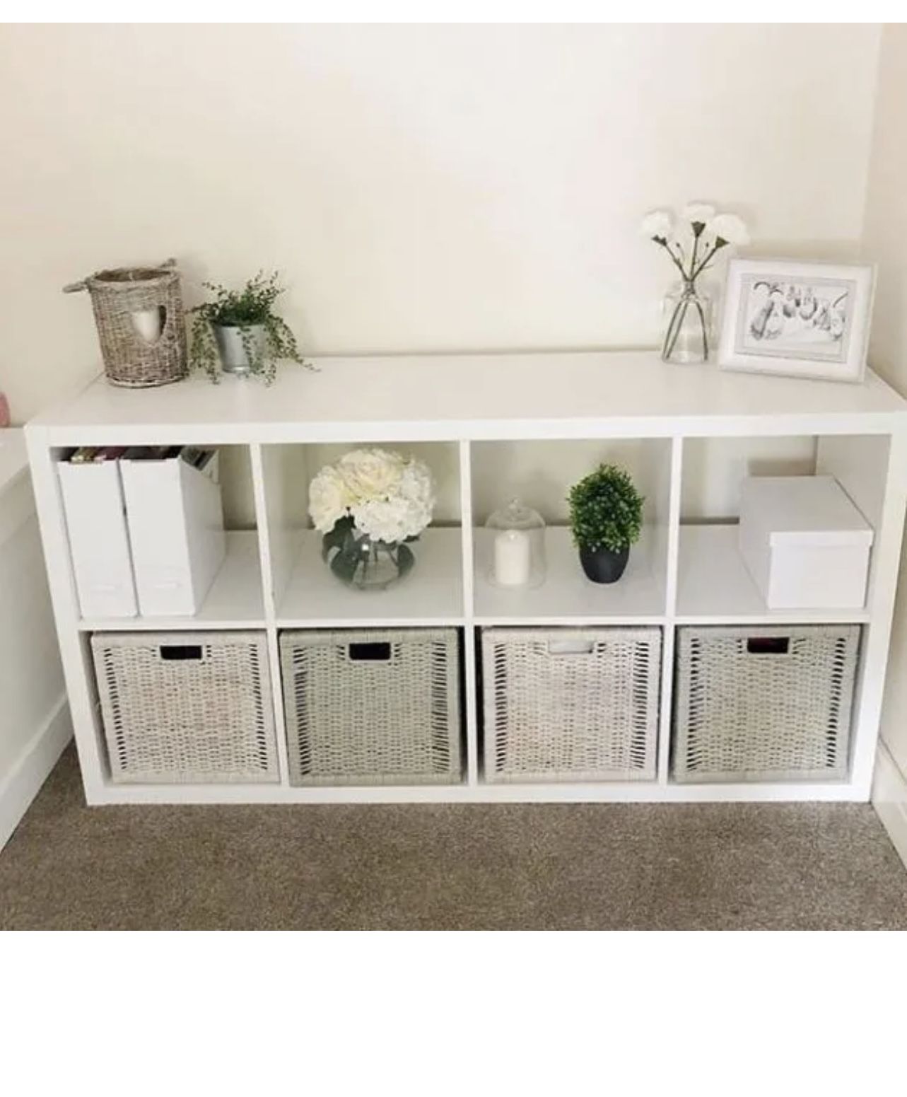 IKEA KALLAX Shelf Unit Shelving 2x4 (Good condition) JUST THE SHELVES. NOTHING ELSE IS INCLUDED. PICK UP IN CORNELIUS