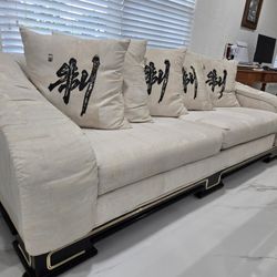 Elegant Chinoiserie Art Deco Sofa Set