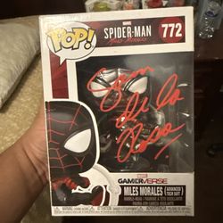 Spider-Man Miles Morales 772 Funko Pop Signed