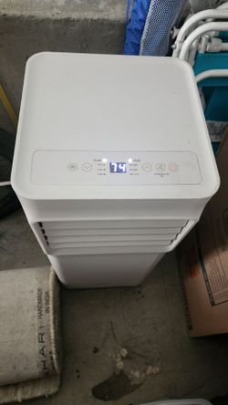 5,000 BTU 115-Volt 3-in-1 Portable Air Conditioner Unit Cools 150 sq. ft. with Dehumidifier and Remote in White