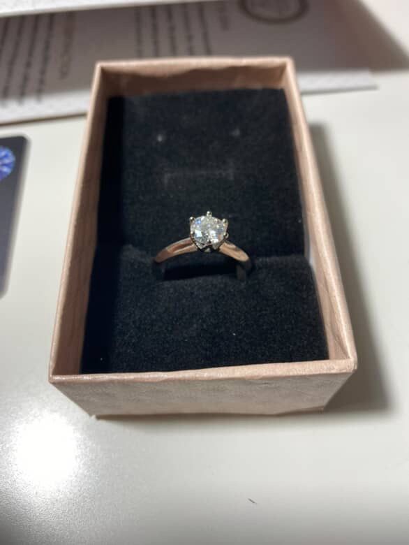 Mossianite Diamond Ring - GRA Certified