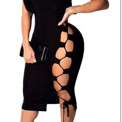 Women’s Sexy Black Dress L