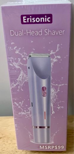 BRAND NEW IN BOX Erisonic Dual Head Shaver Rechargeable Waterproof Wet and Dry