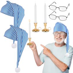 Night Cap Christmas Scrooge Costume 2 ct