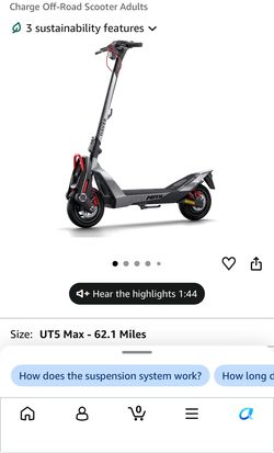 Navee E Scooter $1,399 Value
