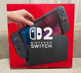Nintendo Switch 2 Handheld System 256GB Wi-Fi HDMI USB-C Black Blue Red open box