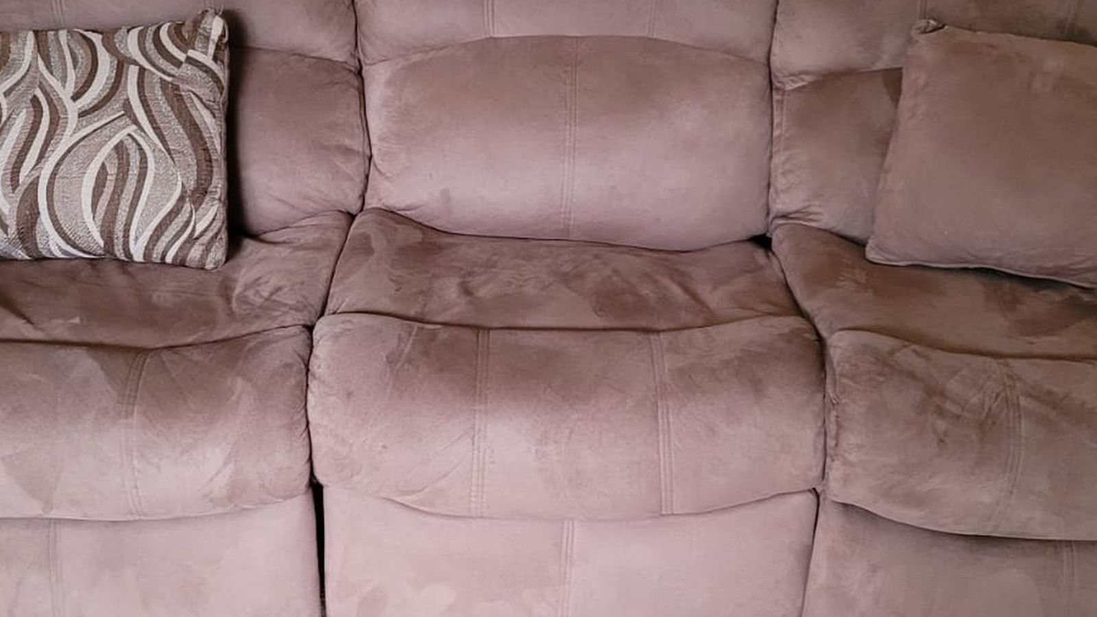 Light Brown Reclining Sofa Set