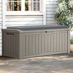 DECK BOX XL SIZE 120 GALLONS WATERPROOF AND LOCKABLE BRAND NEW!!!