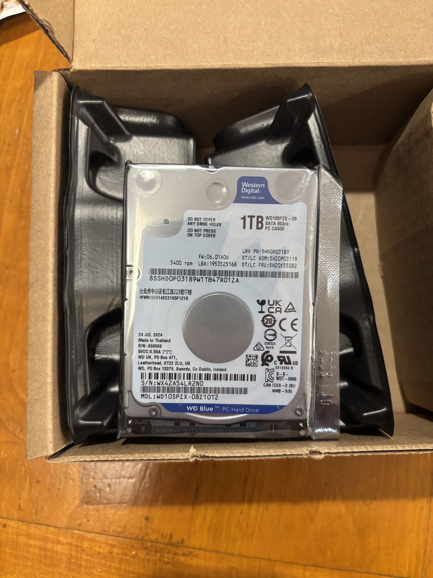 1TB Western Digital SATA Hard Disk Drive