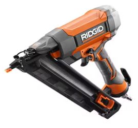 Ridgid Pneumatic 15-Gauge 2-1/2 in. Angled Finish Nailer with CLEAN DRIVE Technology, and Tool Bag