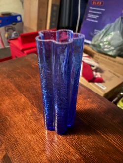 Blue Glass Vase