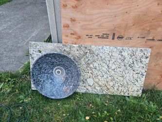 Granite Countertop with Vessel Sink