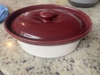 BIA Cordon Bleu Quatro 1.5-Quart Oval Casserole Baking Dish, Sand/Spice Red