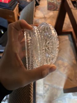 Crystal Glass Heart Figurine