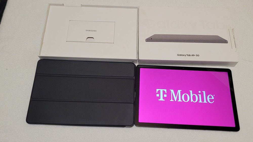 SAMSUNG GALAXY TAB A9 PLUS 64 GB WI-FI+PHONE SILVER WORKING WITH T-MOBILE & METRO PCS ONLY, WITH EXTENSION FOR MEMORY CARD 11 INCHES.