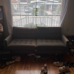 SUNSTAINED Crate & Barrel Petrie Sofa PERFECT structural condition 