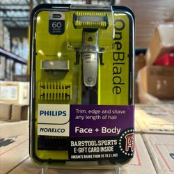 Philips Norelco OneBlade Face + Body Hybrid Electric Trimmer and Shaver, QP2630/70