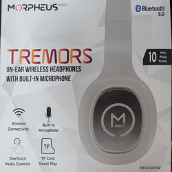 New Morpheus 360 - TREMORS Wireless On-the-Ear Headphones, Wireless Headset with Microphone.