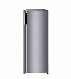 LG 6.0 cu. ft. Single Door Refrigerator with Inverter Compressor and Pocket Handle in Platinum Silver