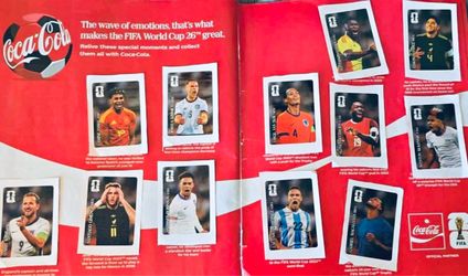 Panini FIFA World Cup 2026 Sticker Collection. Coca Cola Stickers