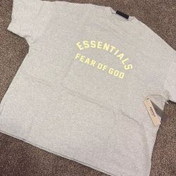 Fear Of God Essentials Heavy Jersey Crewneck Tshirt 