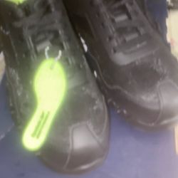 Black Steel Toe Woman’s Work Shoes