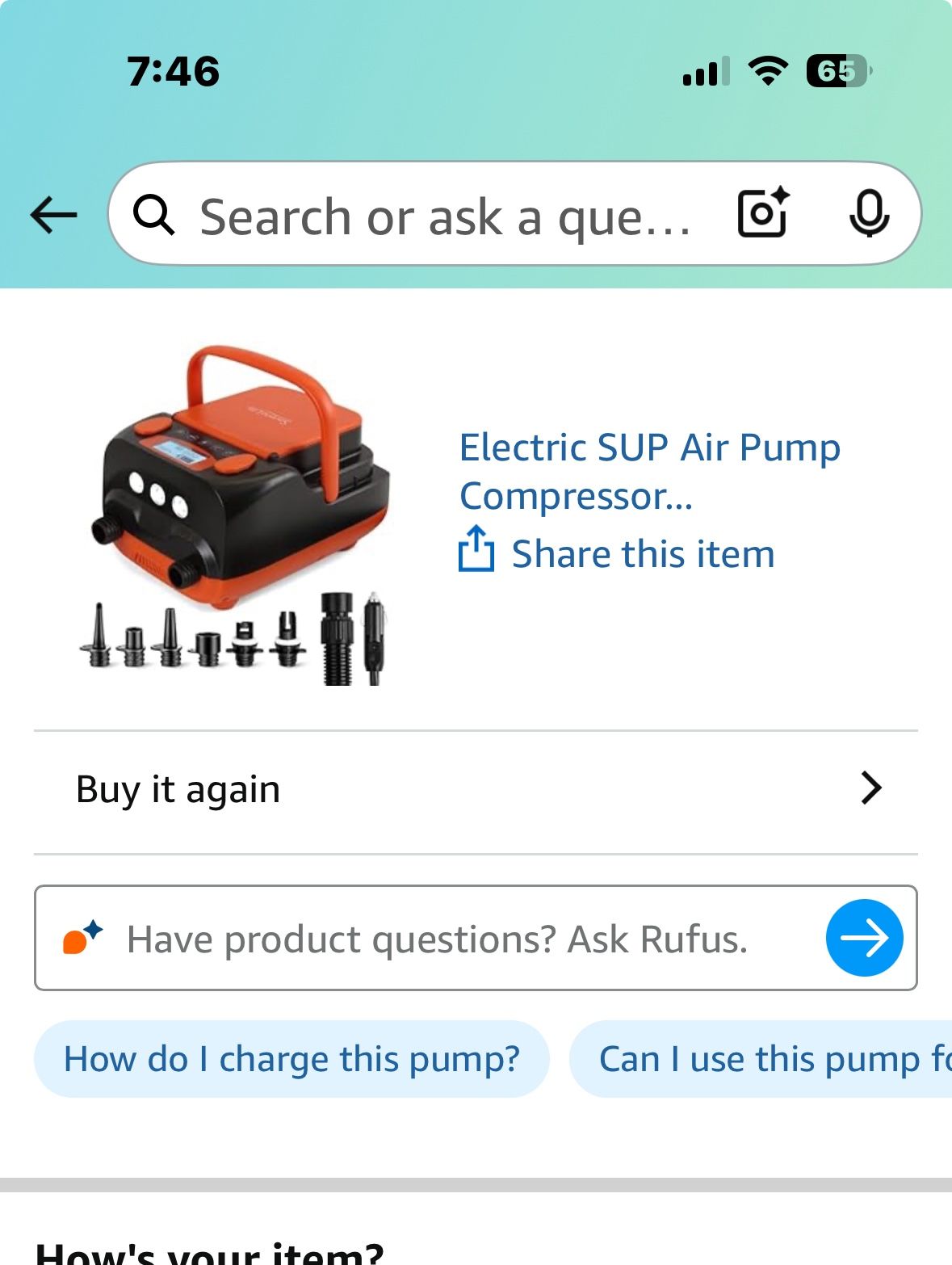 Electronic Kayak Inflator.