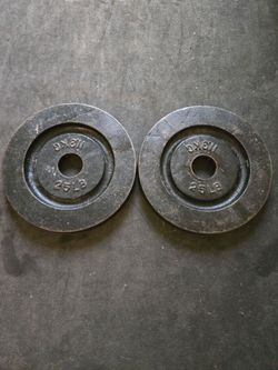 Generic 25lb Olympic Weight Plates