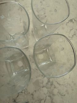 Brand new crystal glasses (4) *princess house