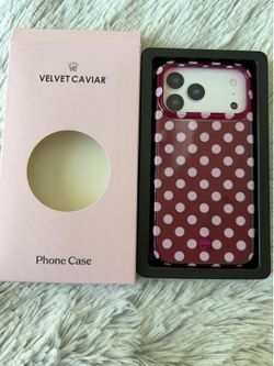 Velvet Caviar Raspberry polka dot iphone 17 pro max MagSafe case