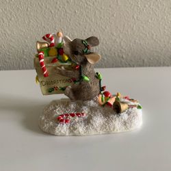 Charming Tails “All The Trimmings” 87/703 Holiday Mouse Figurine