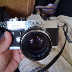 Canon FTB Camera With 50mm Lens