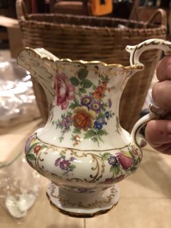 Beautiful Hammersley Bone China Milk Jug Creamer Howard Sprays Pattern