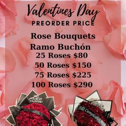 Valentine’s Day Arrangements /Ramo Buchón 
