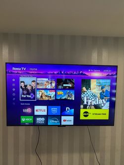 65” Roku Smart TV + Wall Mount