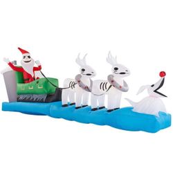 Nightmare Before Christmas Inflatable  Sleigh 