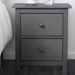 Hemnes Grey Bedside Table