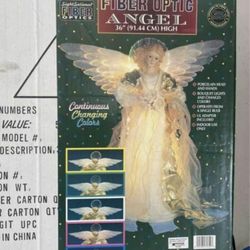 Large Fiber Optic Angel. Brand New