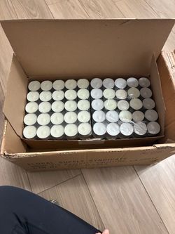 New 7 Hour Tealight Wax Candles