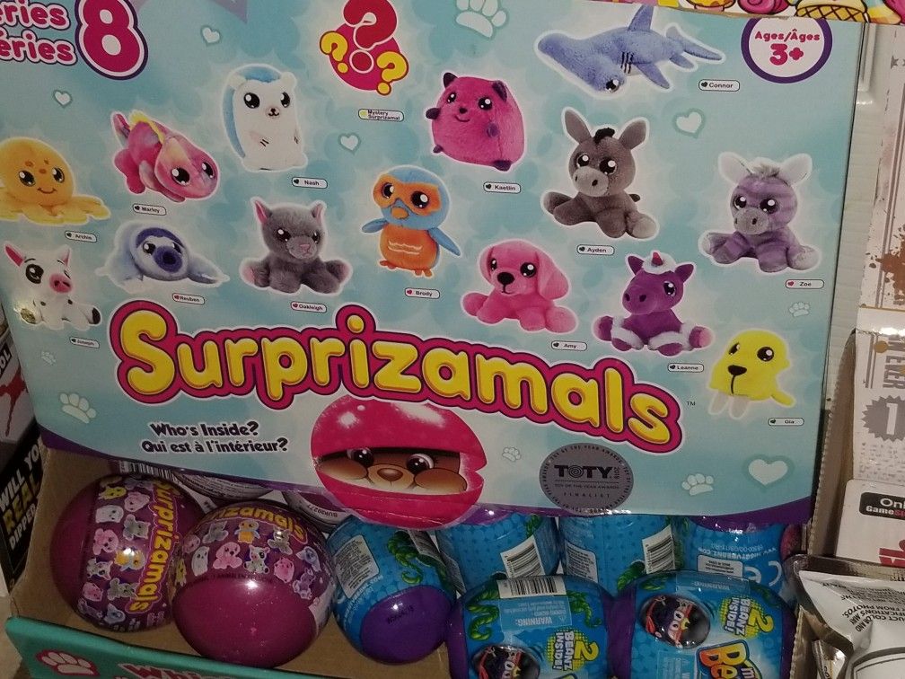 Surprizamals/ beanie babies