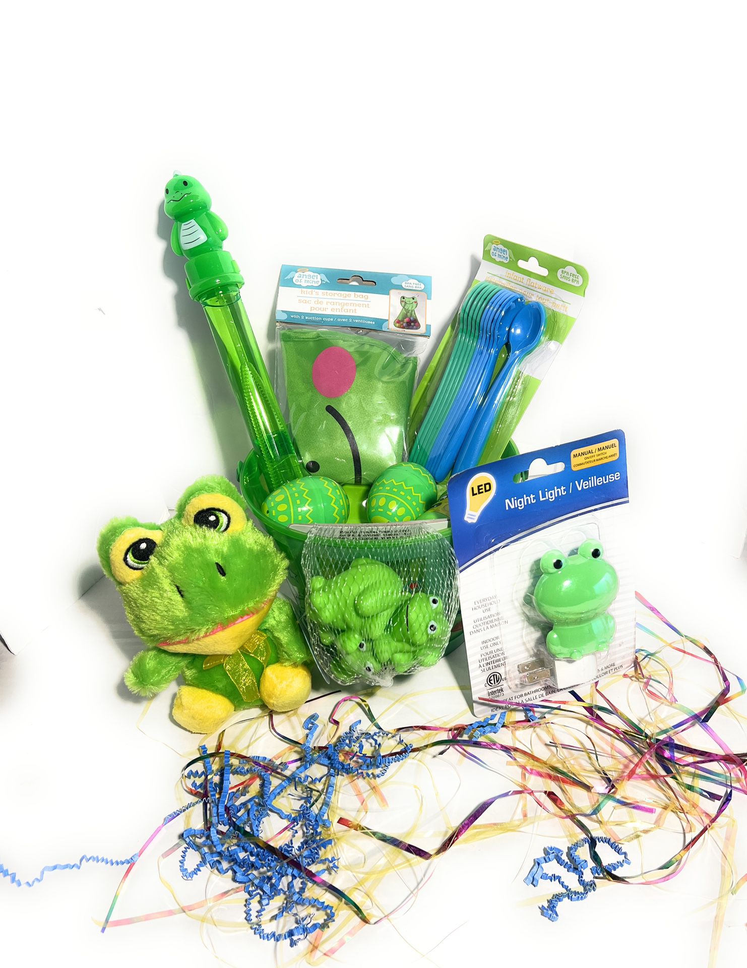 Kids Frog Themed Easter Basket