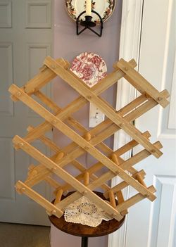 Wooden Accordion Wine Rack