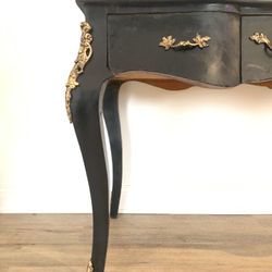 BLACK AND GOLD GOTHIC VINTAGE DESK
