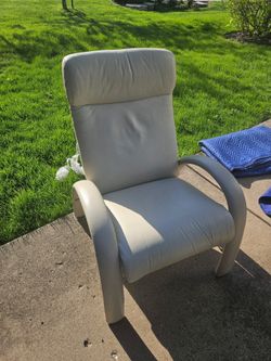 Grey Leather Chair