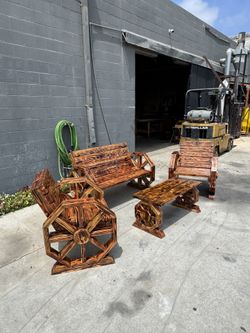 Patio Furniture For Sale New .4 Ft Long Love Seat And Chairs 24 Inches Inside Seats.available For Sale $650