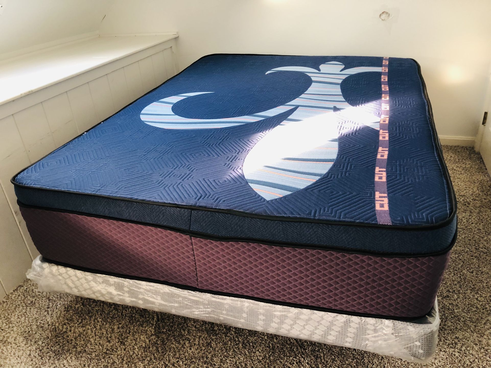 King Size Foam 12”Thick With Split Box FIRM MATTRESS...