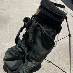 Ping Hoofer Golf Club 4 Way Carry Stand Bag Dark Green Black 