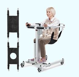 NEW/Assembled VEVOR Electric Patient Lift Transfer Chair Folding Patient Lift Wheelchair 220LB