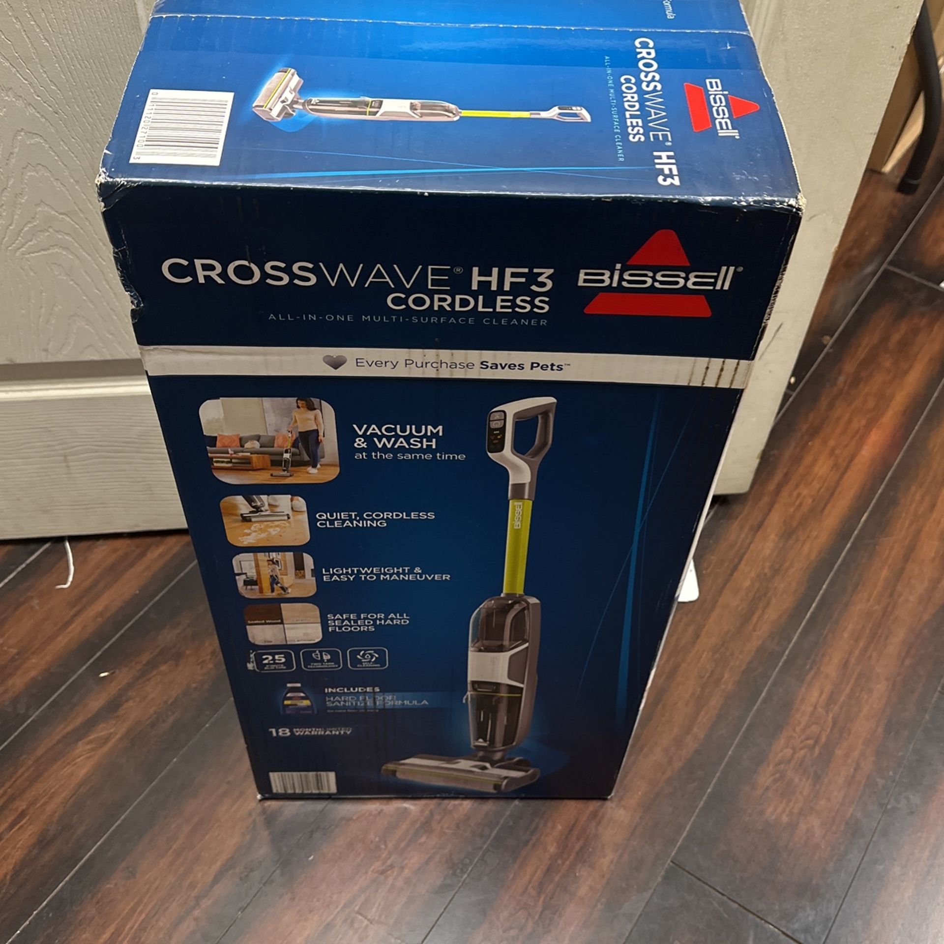 BISSELL CrossWave HF3 Cordless Multi-Surface Wet-Dry Vacuum 3654