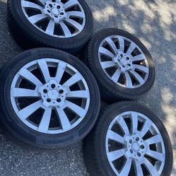 4 - 235/50r19 Stock Mercedes GLK350 GLA GLB GLC GLE GLS ML350 Audi Q5 Wheels Rims Good Tires!!!